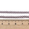 Electroplated Shell Pearl Beads Strands BSHE-G041-3mm-02-4