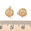Brass Micro Pave Clear Cubic Zirconia Pendants KK-D261-01G-03-3