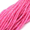 Dyed Natural Malaysia Jade Rondelle Beads Strands G-E316-2x4mm-02-1