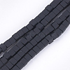 Spray Painted Non-magnetic Synthetic Hematite Beads Strands G-T116-22-17-1