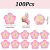 100Pcs Handmade Polymer Clay 3D Flower Plumeria Beads CLAY-SC0002-48D-2