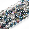 Electroplated Glass Beads Strands X-EGLA-Q092-8mm-A01-1