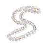 Electroplate Opaque Glass Beads GLAA-F108-10A-11-2