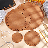10 Pcs 5 Style Flat Round Felt Fabric DIY-PH0009-24D-5