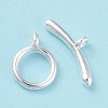 Eco-friendly Brass Toggle Clasps KK-D082-12S-2