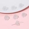10Pcs Gradient Color Transparent Glass Bead Caps PW-WG464DA-12-1