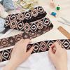 5 Yards Ethnic Style Embroidery Flat Polyester Elastic Rubber Cord/Band SRIB-FG0001-11A-3