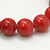 Natural Mashan Jade Round Beads Strands G-D263-6mm-XS04-1