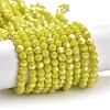 Electroplate Opaque Glass Beads Strands LS-EGLA-A035-P4mm-A04-1