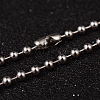 304 Stainless Steel Ball Chain Necklaces NJEW-L427-03P-1