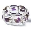 Natural Amethyst Stretch Bracelets BJEW-G702-06D-2