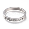 304 Stainless Steel Finger Rings Sets RJEW-F110-09P-4
