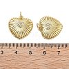 Brass Micro Pave Cubic Zirconia Pendants KK-Q006-19G-2