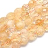 Natural Citrine Beads Strands G-O170-38-1