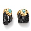 Natural Tourmaline & Turquoise Beads Big Pendants G-H248-01G-1