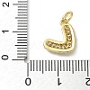 Rack Plating Brass Micro Pave Cubic Zirconia Pendants KK-K392-25G-3