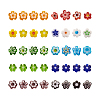 300Pcs 10 colors Handmade Millefiori Glass Beads LAMP-TA0002-05-1