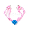 Polyester & Spandex Cord Bracelet Sets BJEW-JB06367-02-1