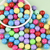 100Pcs Opaque Acrylic Beads OACR-PA0001-31B-6