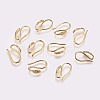 Brass Earring Hooks X-KK-R037-218G-1