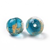 Handmade Gold Foil Glass Beads LAMP-C004-03C-1