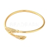 Brass Open Cuff Bangles for Women KK-S404-01G-2