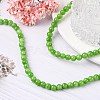 Natural Mashan Jade Round Beads Strands G-D263-6mm-XS17-2