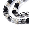 Electroplate Glass Beads Strands X-EGLA-N002-12A-3