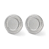 Non-Tarnish 304 Stainless Steel Stud Earrings Findings STAS-M323-07P-1