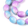 Spray Painted Synthetic Turquoise Beads Strands TURQ-T004-15B-3