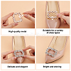 2 Styles Alloy Rhinestone Shoe Decorations FIND-GO0002-24-3