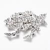Tibetan Style Alloy Beads TIBEB-1127-AS-LF-1