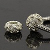 Big Hole Alloy Rhinestone Crystal European Loose Beads Fit Charm Bracelets X-CPDL-H999-10-1