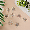 Tibetan Style Alloy Chandelier Components Links TIBE-TAG0001-01-5