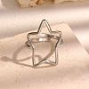 304 Stainless Steel Open Cuff Rings for Women WGE4013-02-1