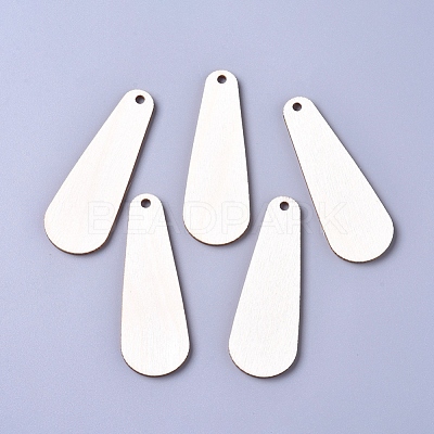 Unfinished Blank Poplar Wood Big Pendants WOOD-D021-11-1