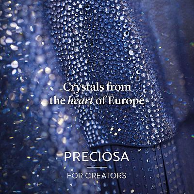 Preciosa® Crystal Hotfix Flatback Stones Y-PRC-HSS12-90040-200-1