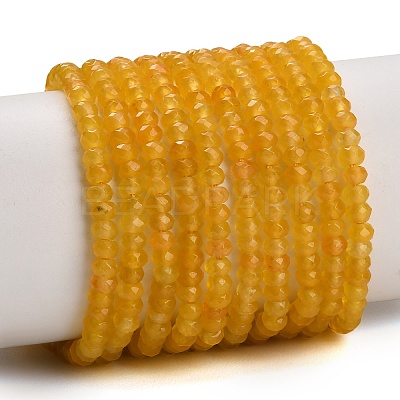 Dyed Natural White Jade Beads Strands GG-CBAF9EE-A02-3x4mm-1