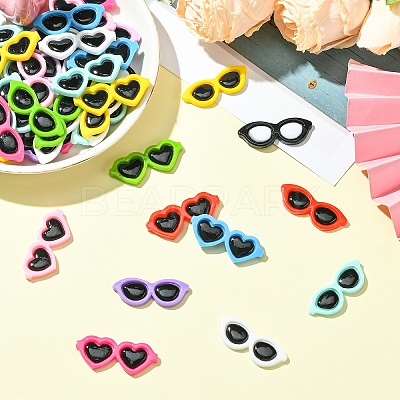 50Pcs Resin Cabochons CRES-YW0001-43-1