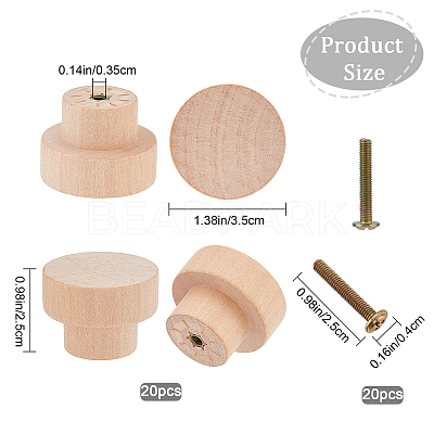Wood Drawer Knob WOCR-CP0001-02-1