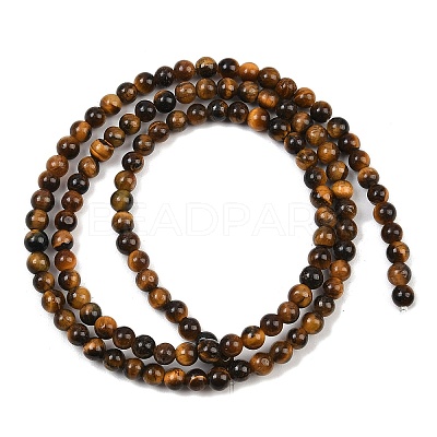 Natural Tiger Eye Beads Strands G-S259-21-3mm-1