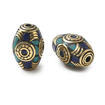 Handmade Tibetan Style Beads KK-Z157-03AG-03-1