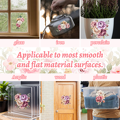 3 Sheets 3 Styles PVC Waterproof Decorative Stickers DIY-WH0404-126-1