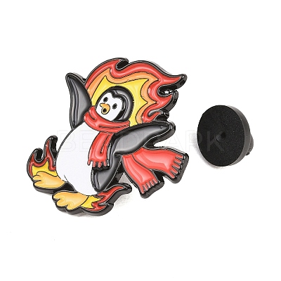 Flaming Animal Alloy Enamel Pins JEWB-G046-05I-1