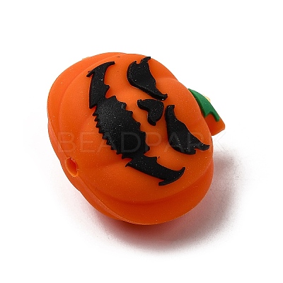 Halloween Silicone Focal Beads SIL-P011-01D-1