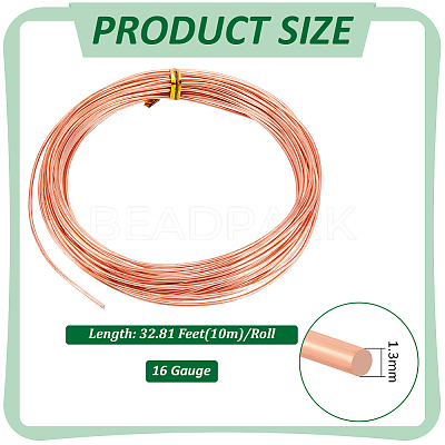 Round Copper Wires CWIR-WH0007-17B-C-1