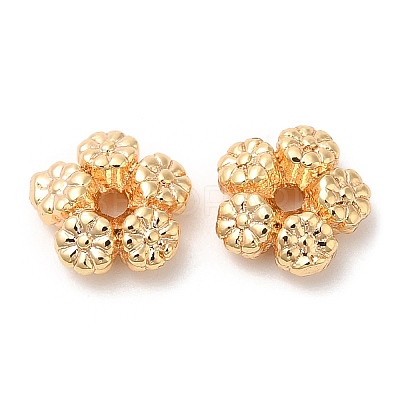 Brass Spacer Beads KK-K333-72G-1