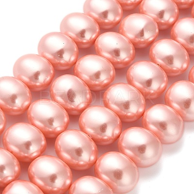 Shell Pearl Beads Strands BSHE-F013-01B-1
