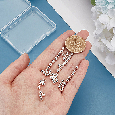 60Pcs 925 Sterling Silver Beads STER-PH0001-59-1