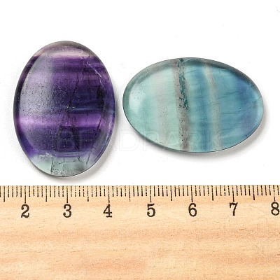 Oval Natural Fluorite Worry Stone G-R487-01K-1